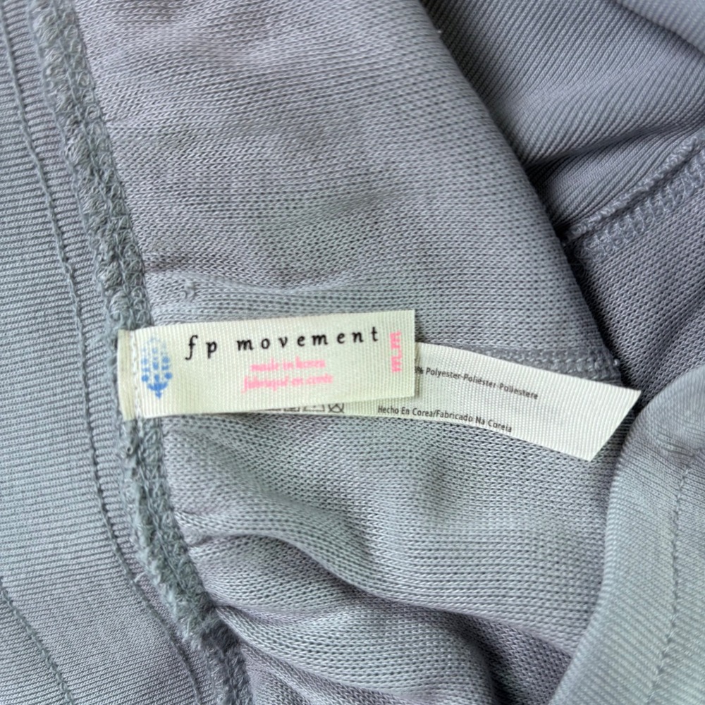 FP Movement Jogger Pants Womens M Gray Modal Harem Ribbed Cuff Boho Athleisure - Picture 5 of 7